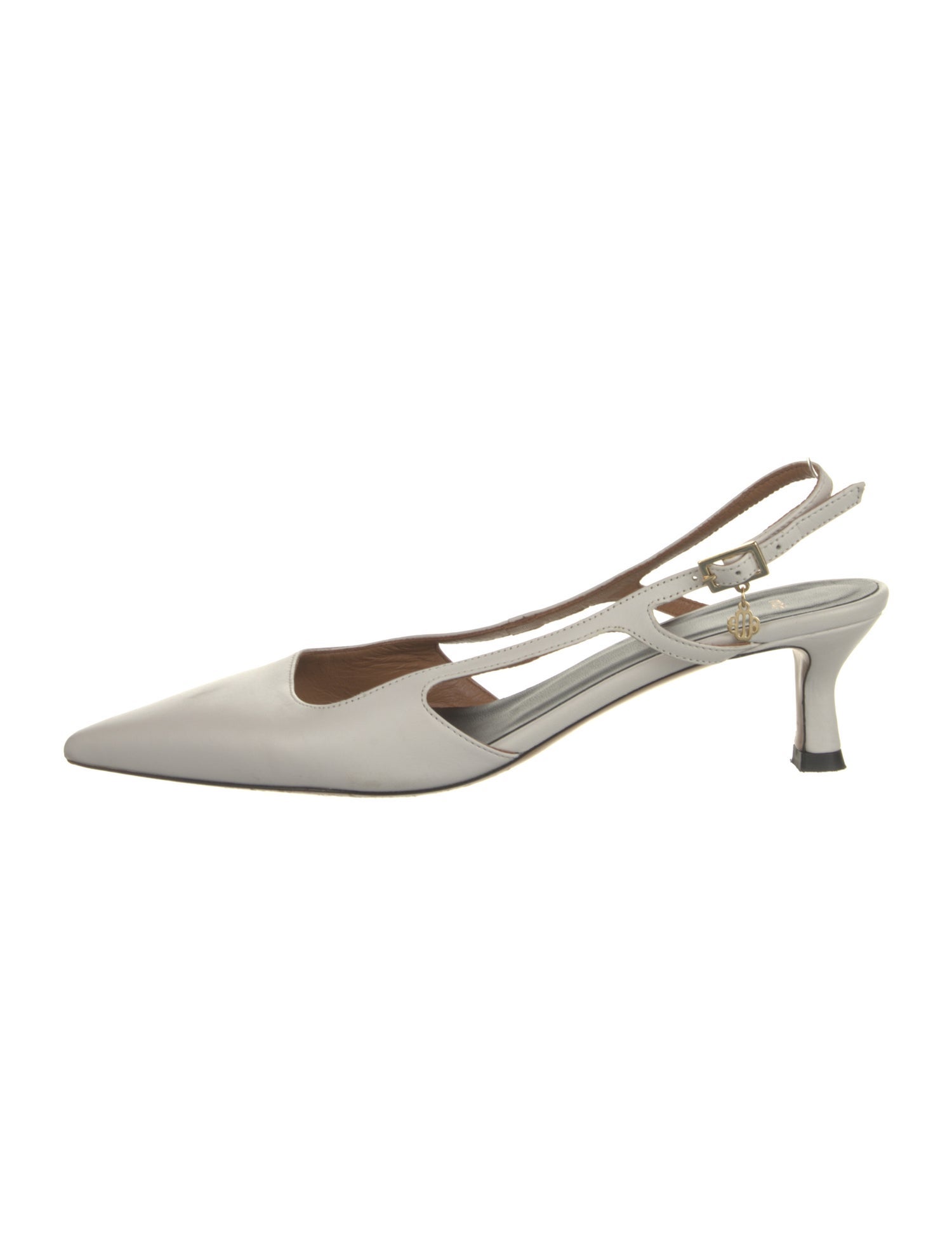 Maje Leather Slingback Pumps