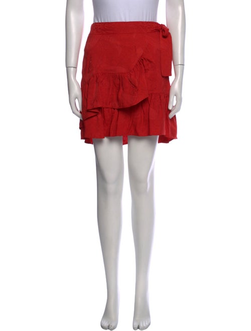 Maje Ruffle Embellishment Knee-Length Skirt