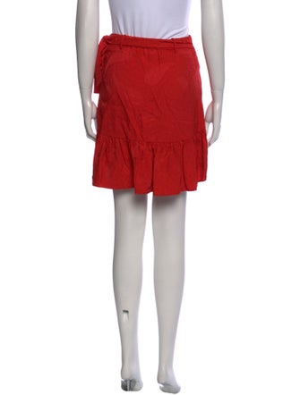 Maje Ruffle Embellishment Knee-Length Skirt