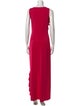 Maje Crew Neck Long Dress