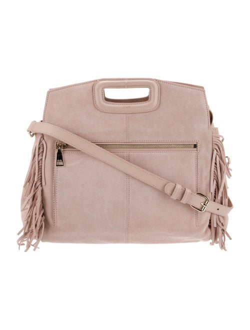 Maje Suede Top Handle Bag