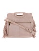 Maje Suede Top Handle Bag