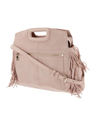 Maje Suede Top Handle Bag