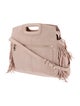 Maje Suede Top Handle Bag