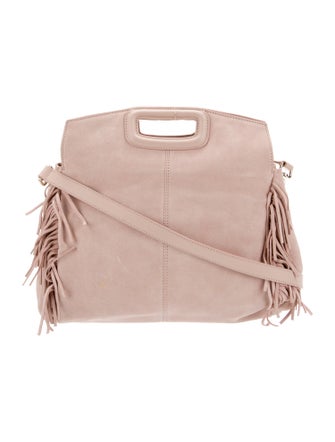 Maje Suede Top Handle Bag