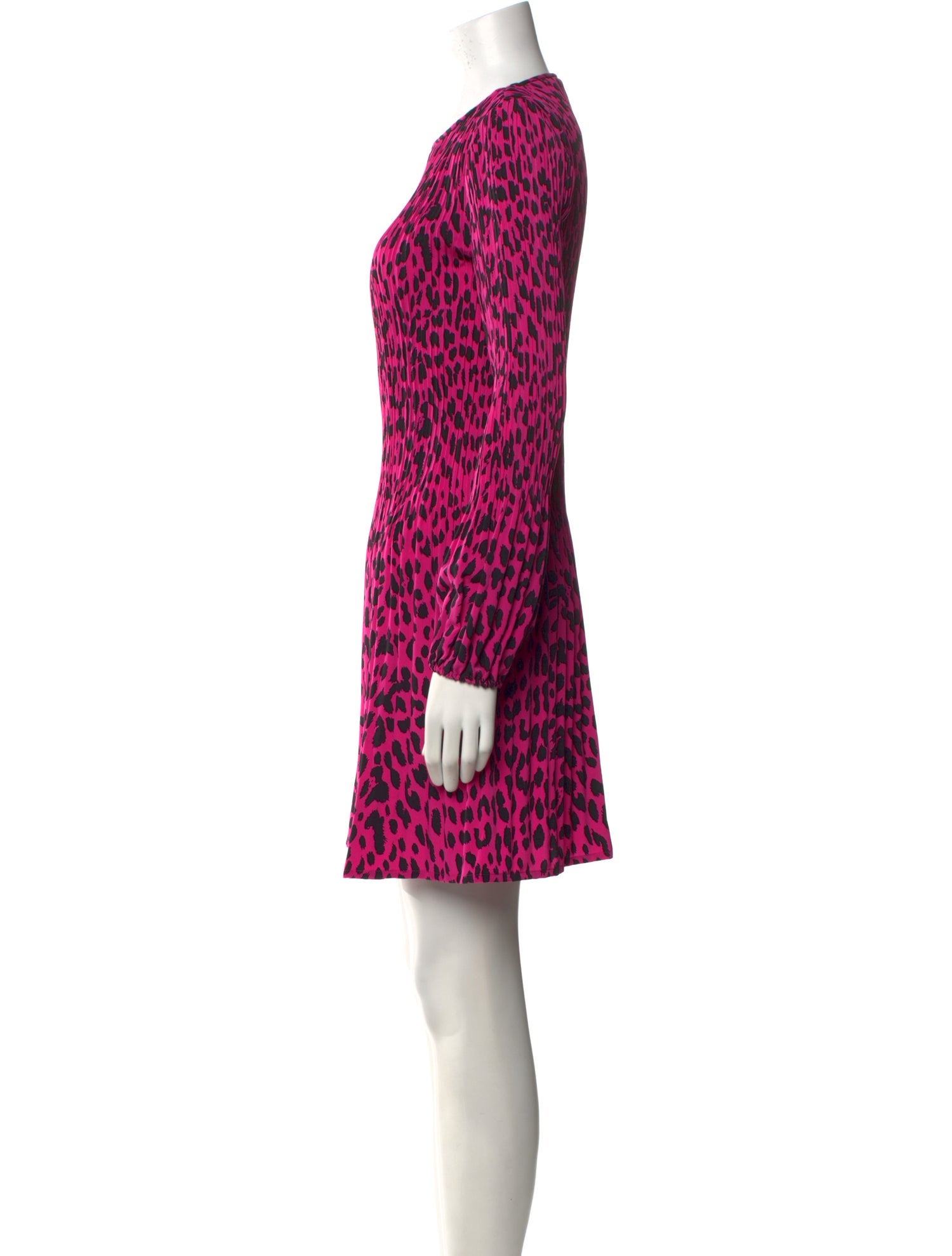 Maje Animal Print Mini Dress