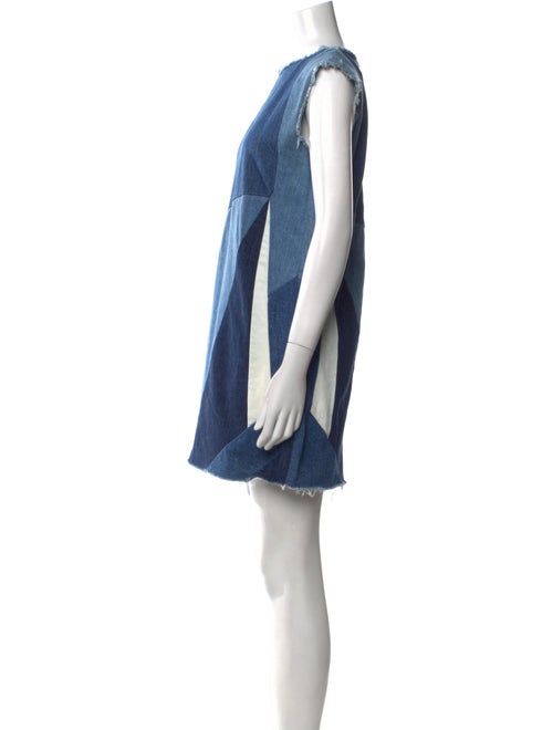 Maje Colorblock Pattern Mini Dress