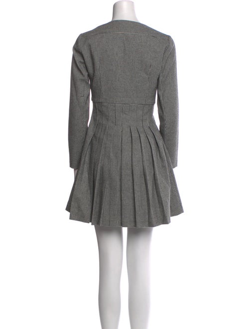 Maje Plaid Print Mini Dress