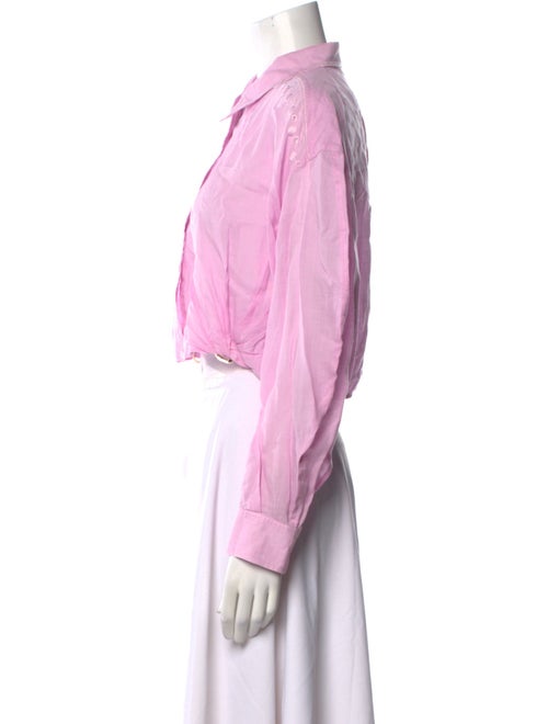 Maje Long Sleeve Crop Top