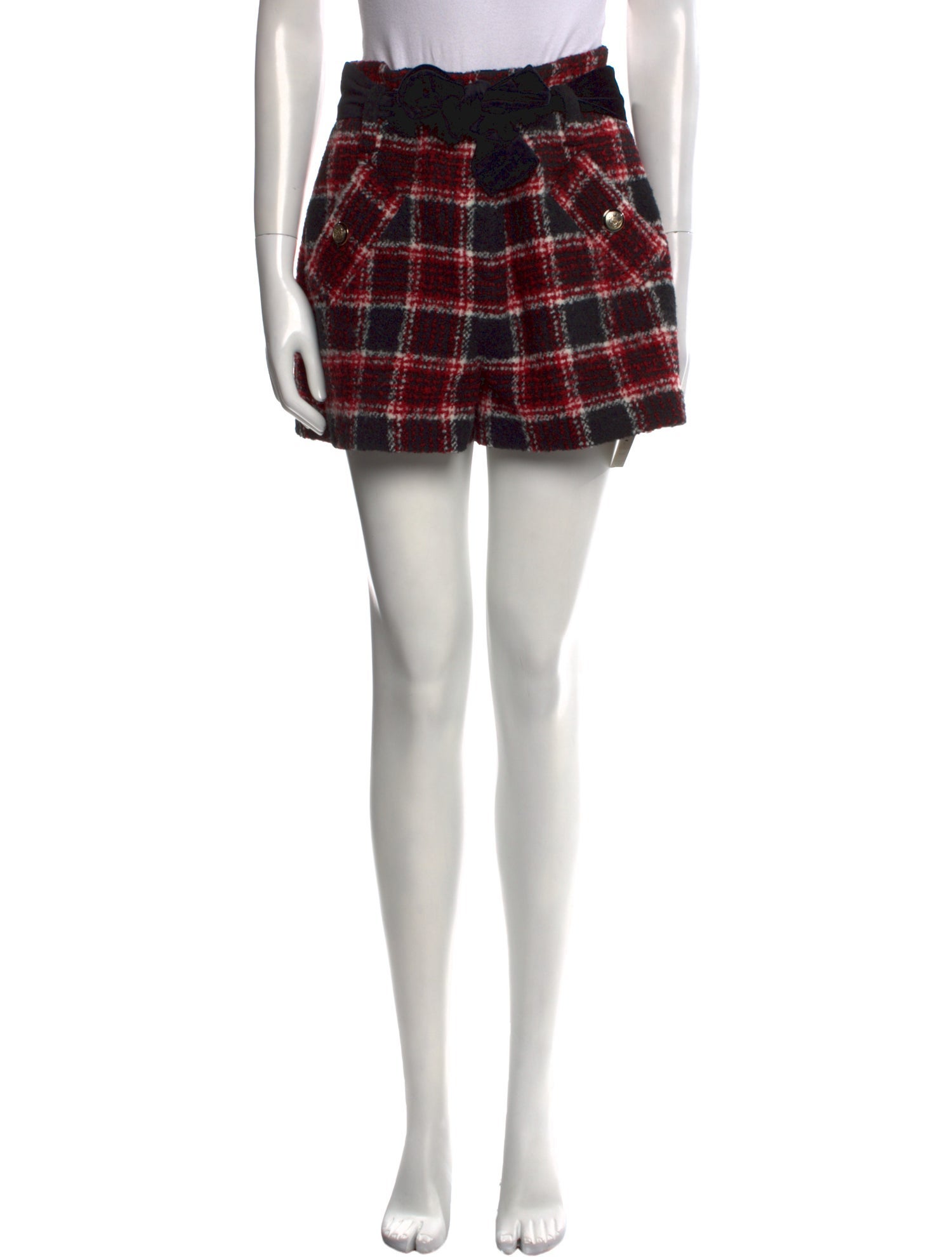 Maje Wool Mini Shorts