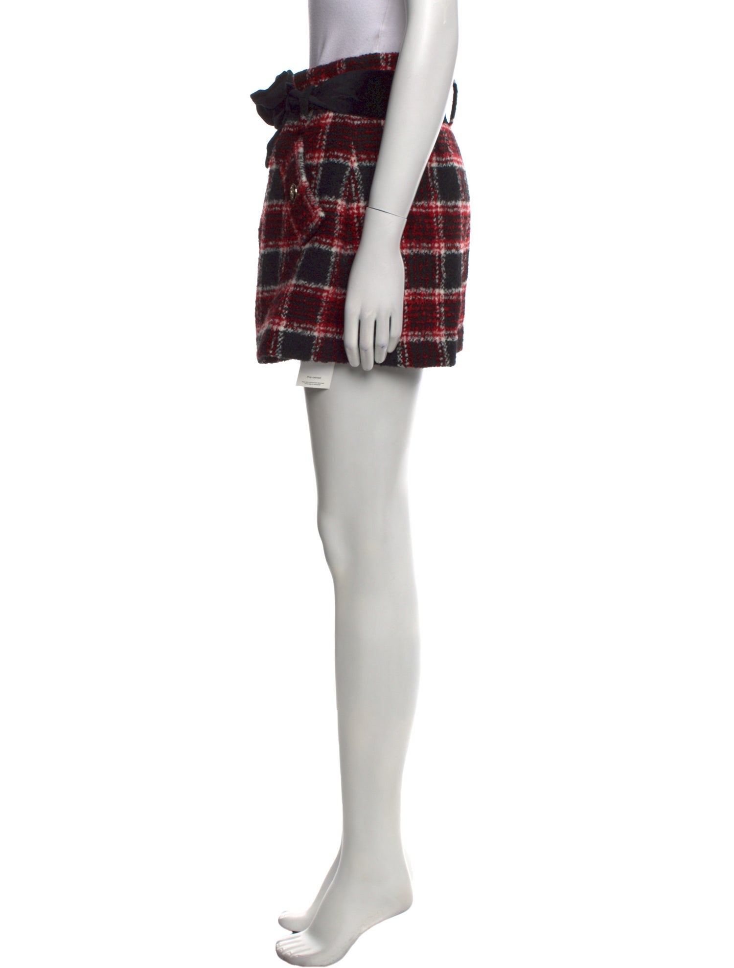 Maje Wool Mini Shorts