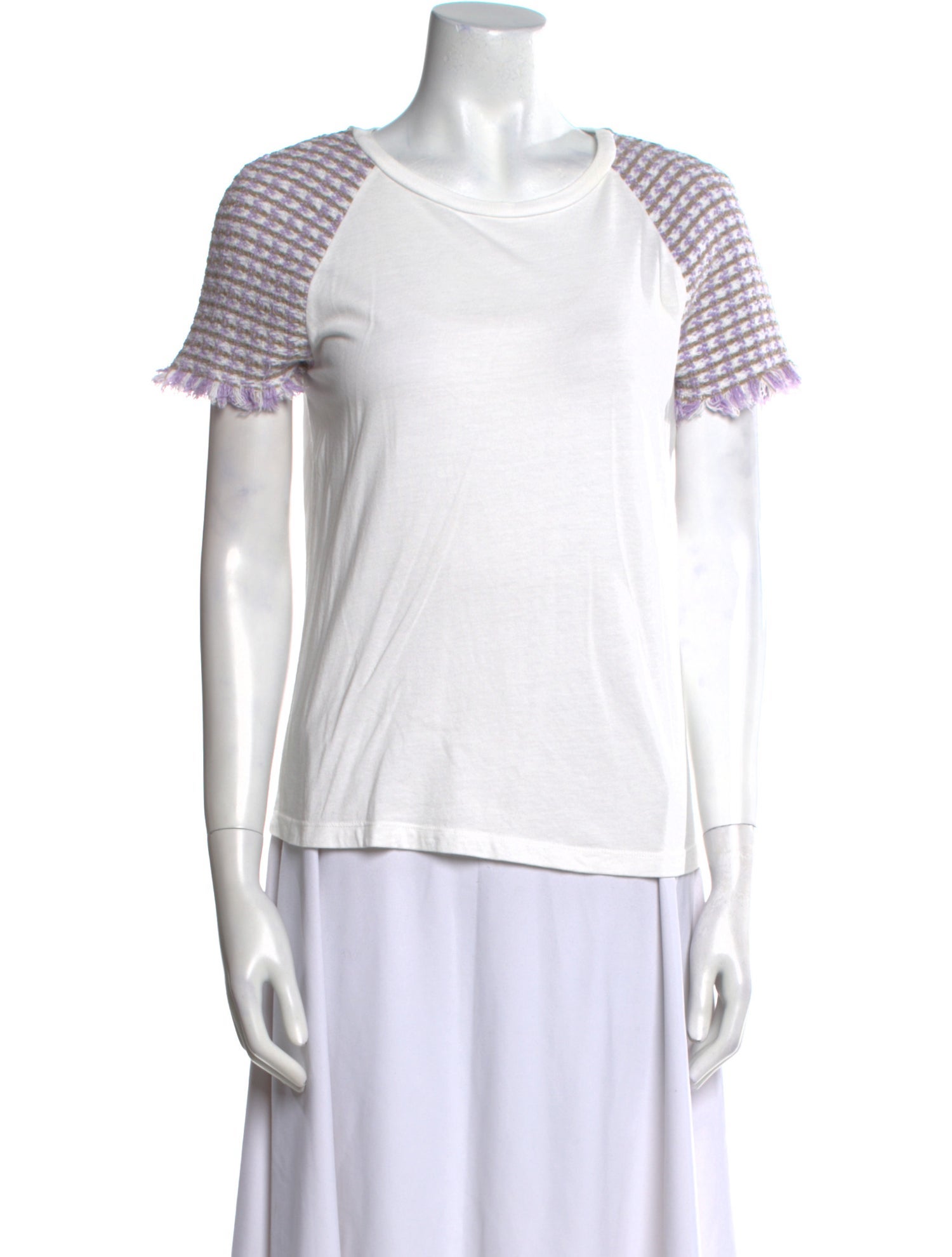 Maje Striped Scoop Neck T-Shirt