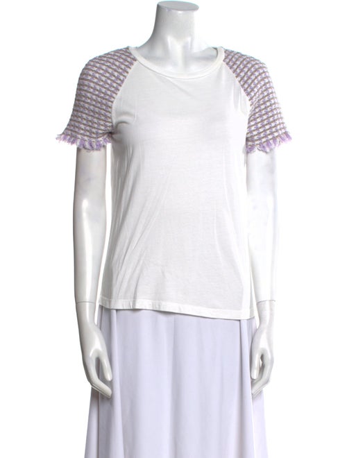 Maje Striped Scoop Neck T-Shirt