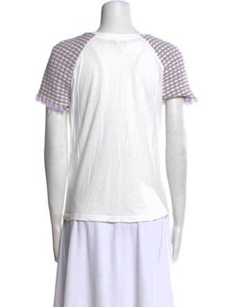 Maje Striped Scoop Neck T-Shirt