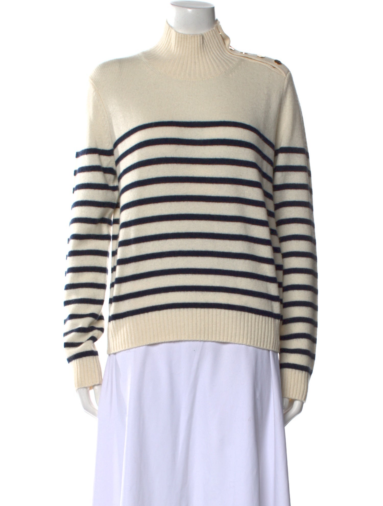Maje Cashmere Striped Sweater