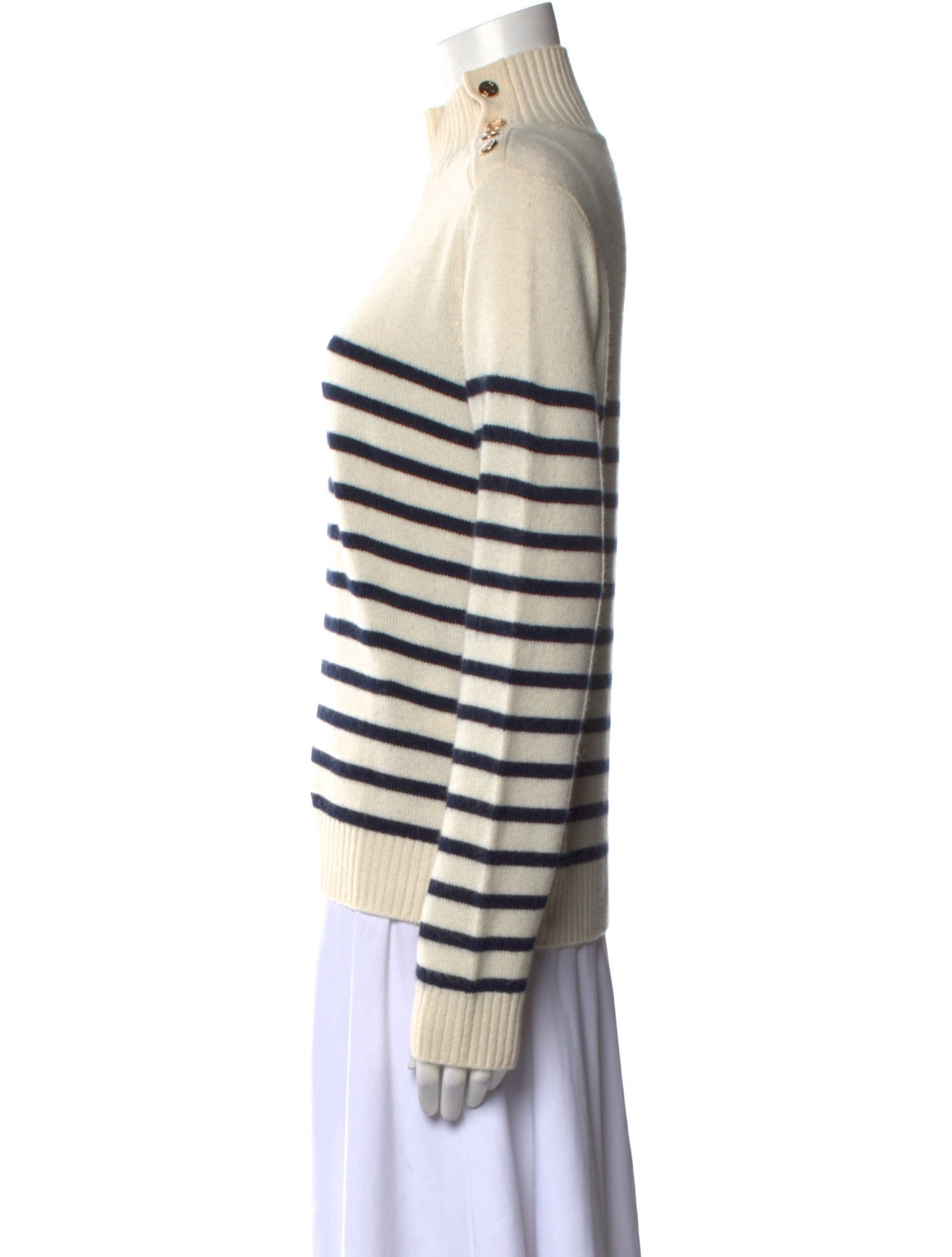 Maje Cashmere Striped Sweater