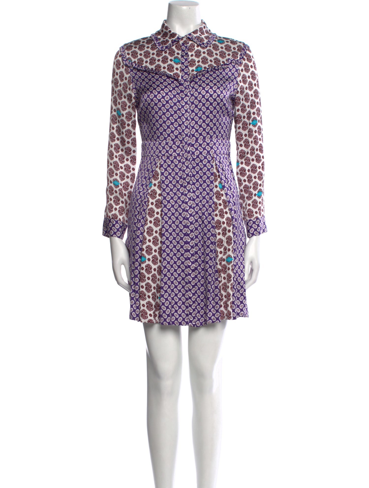 Maje Printed Mini Dress