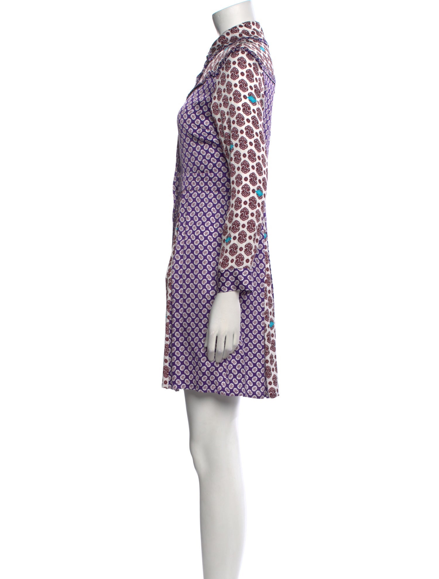 Maje Printed Mini Dress