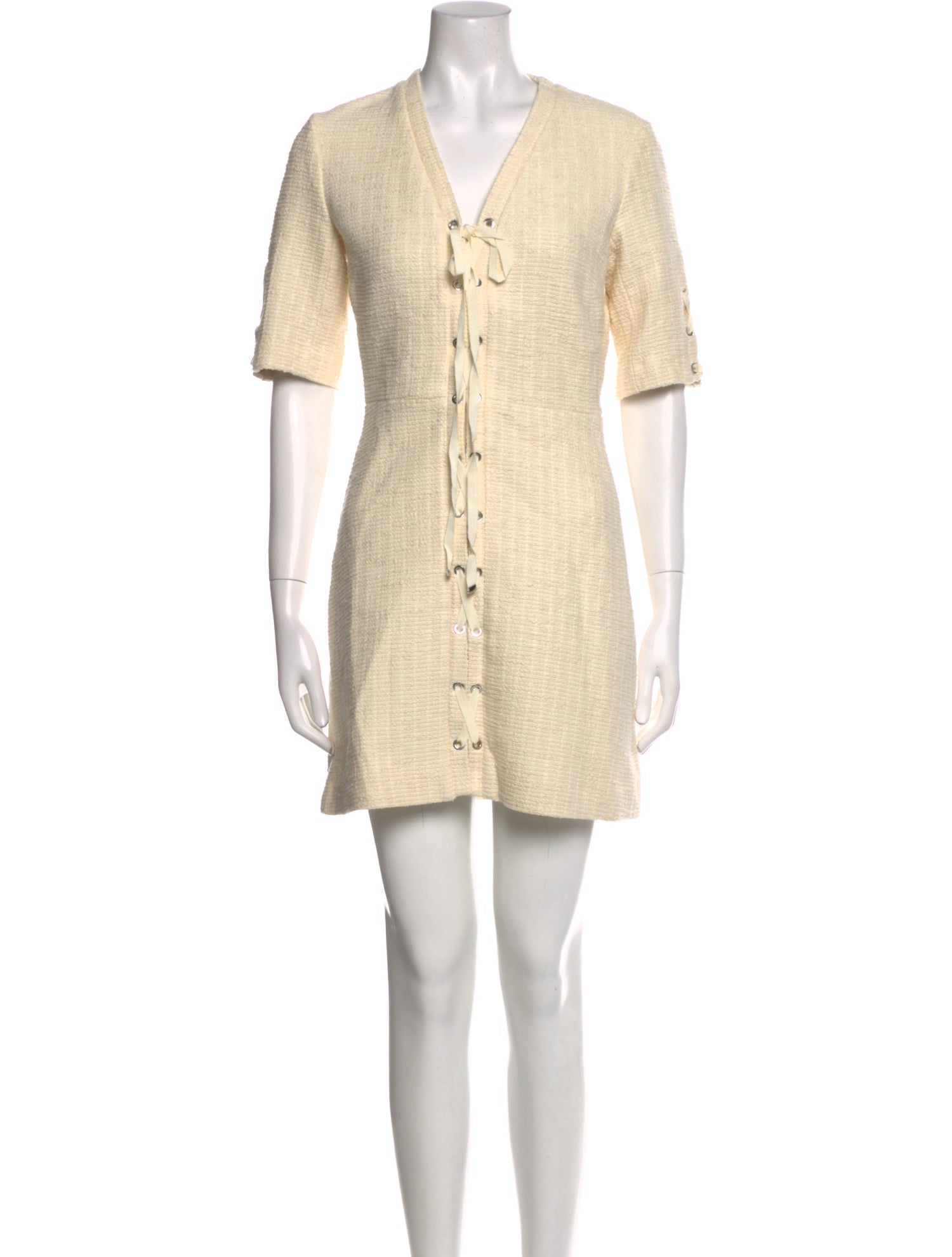 Maje V-Neck Mini Dress