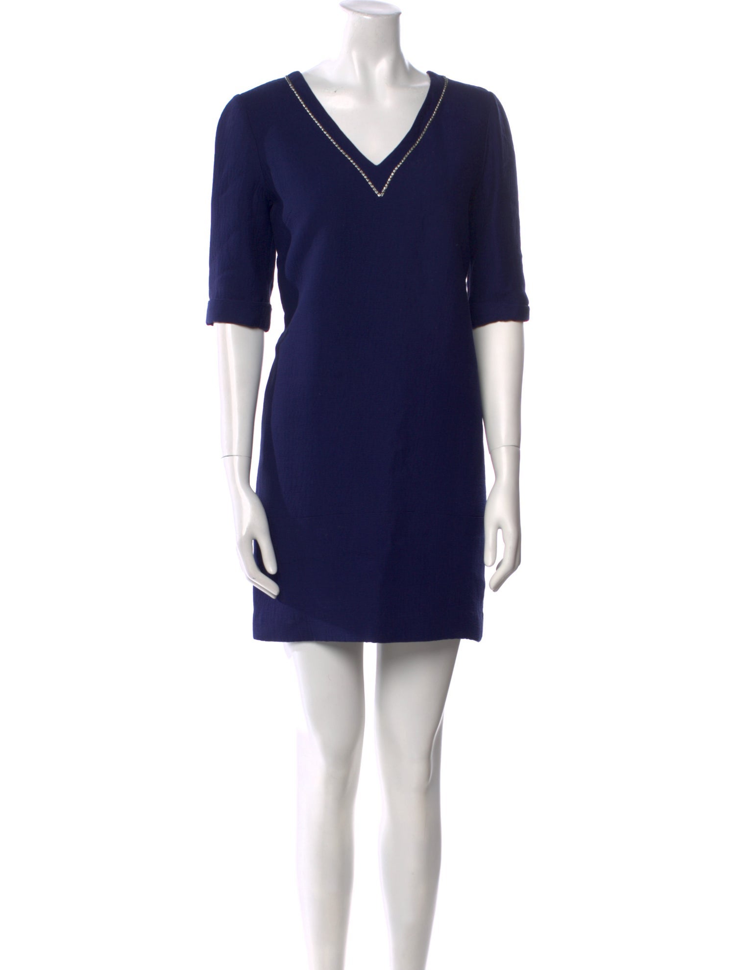 Maje V-Neck Mini Dress