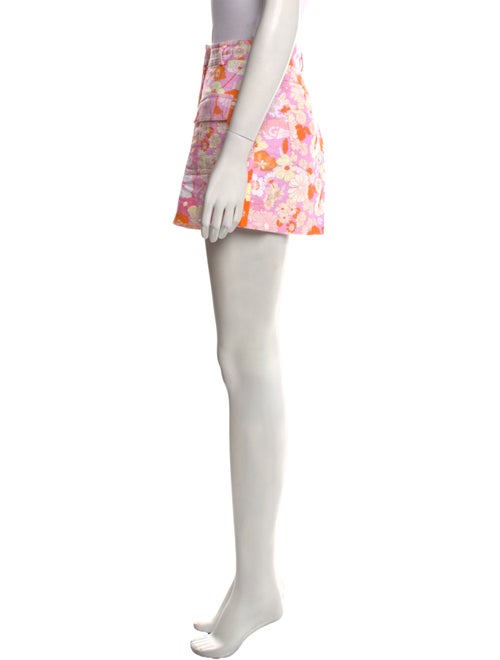 Maje Floral Print Mini Shorts