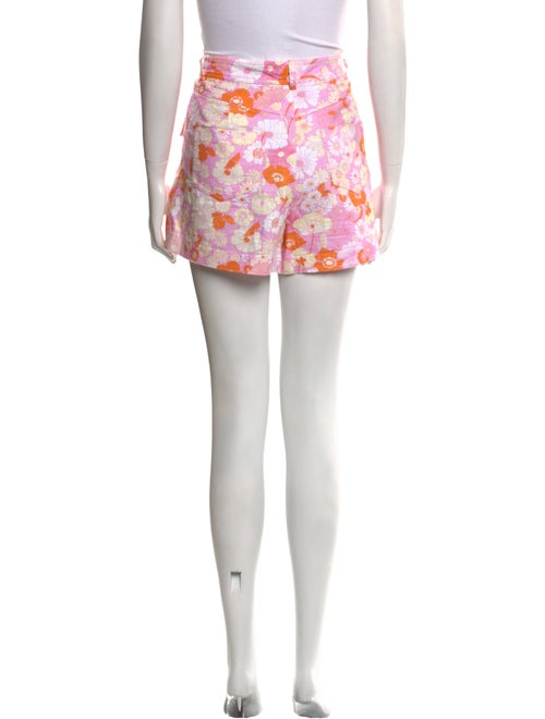 Maje Floral Print Mini Shorts