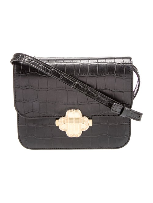 Maje Embossed Leather Crossbody Bag