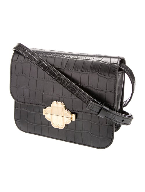 Maje Embossed Leather Crossbody Bag