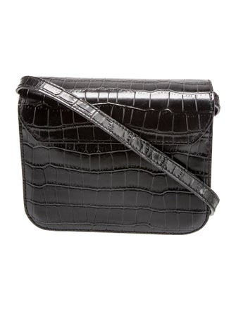Maje Embossed Leather Crossbody Bag
