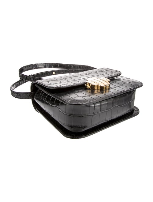 Maje Embossed Leather Crossbody Bag