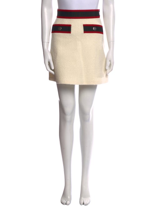 Maje Tweed Pattern Mini Skirt