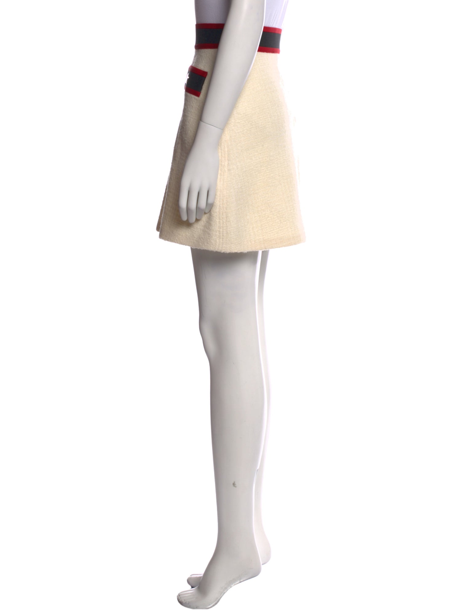 Maje Tweed Pattern Mini Skirt