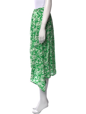 Maje Floral Print Midi Length Skirt