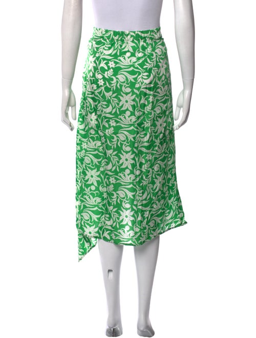 Maje Floral Print Midi Length Skirt