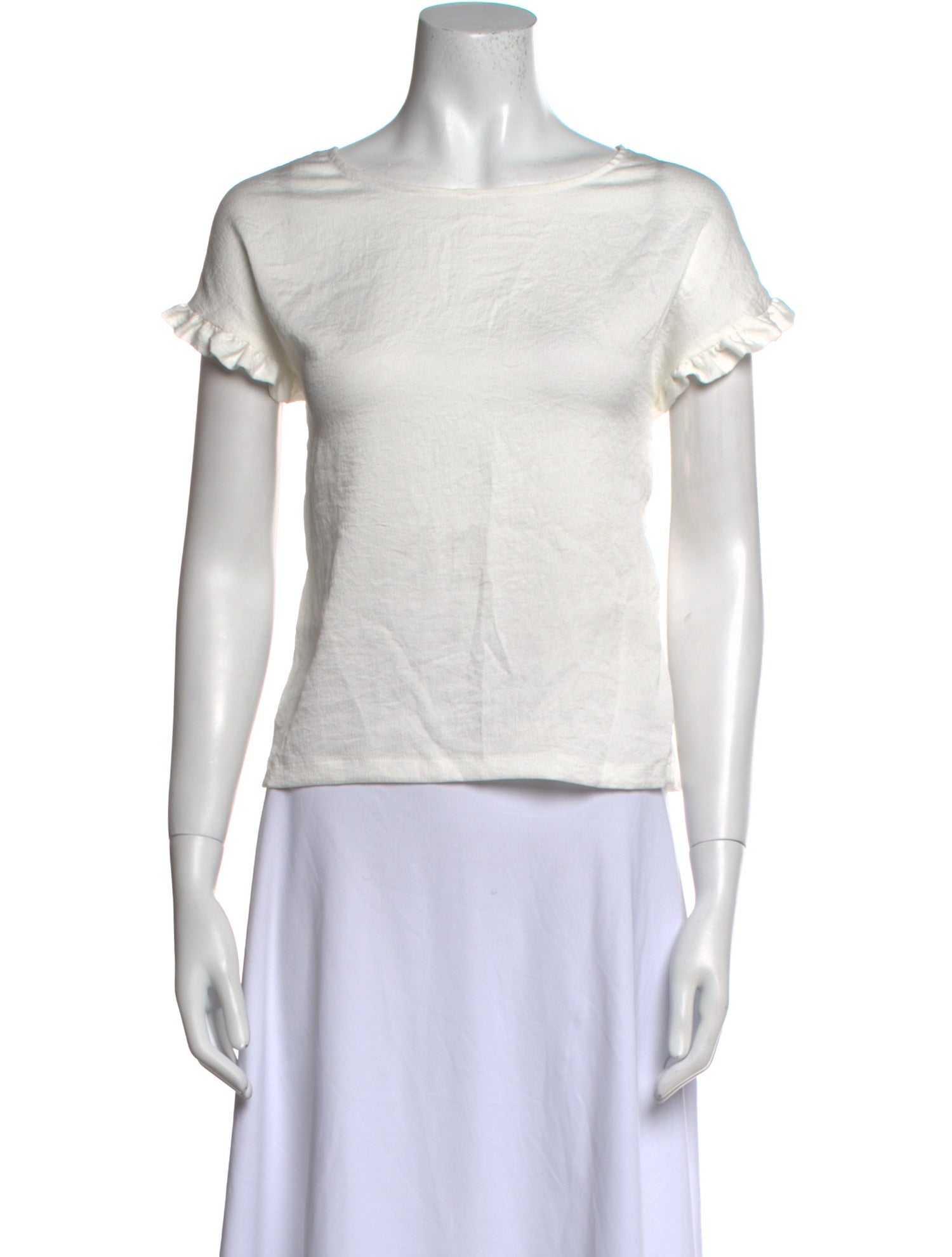 Maje Bateau Neckline Short Sleeve Top