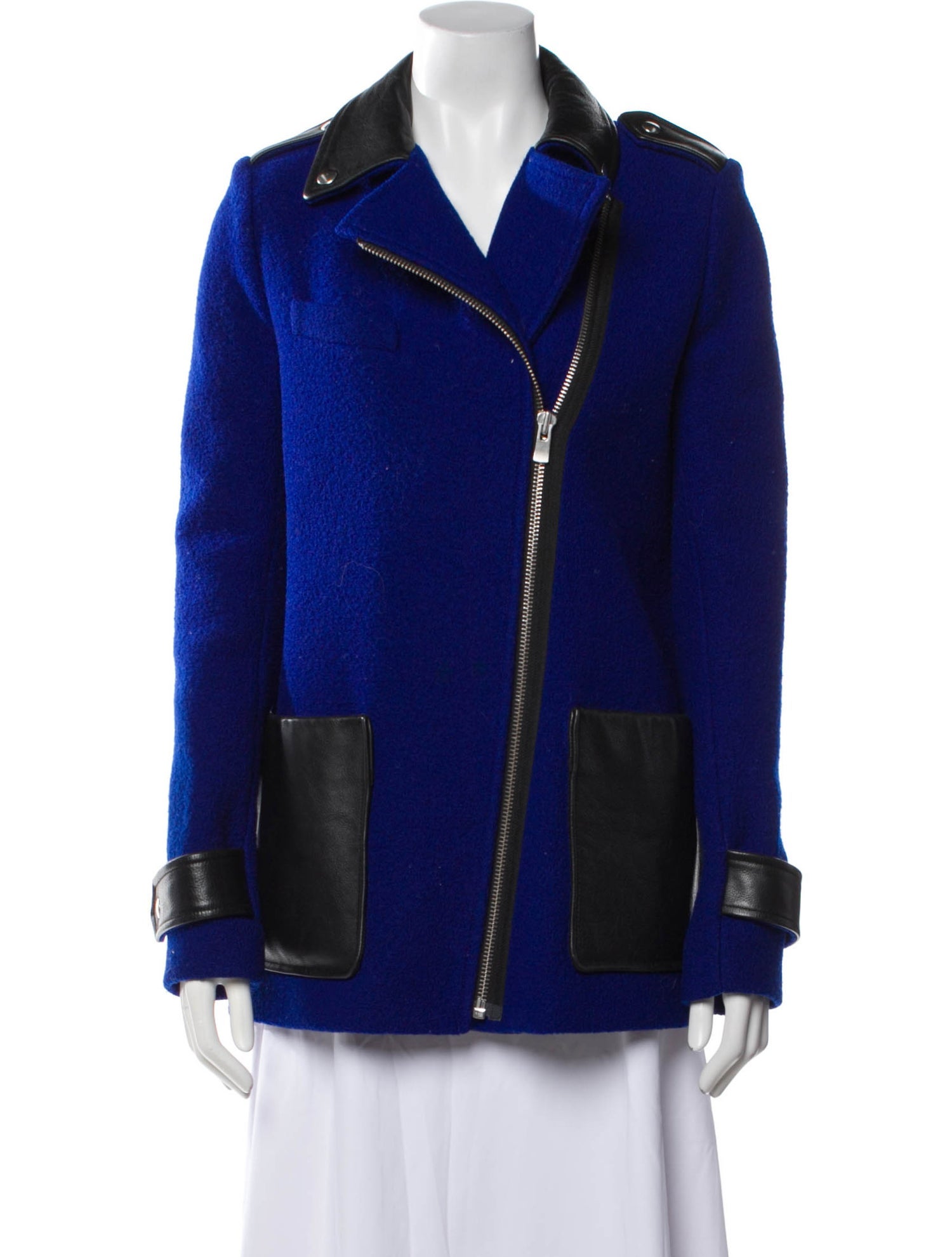 Maje Virgin Wool Biker Jacket