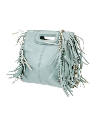 Maje Leather Top Handle Bag