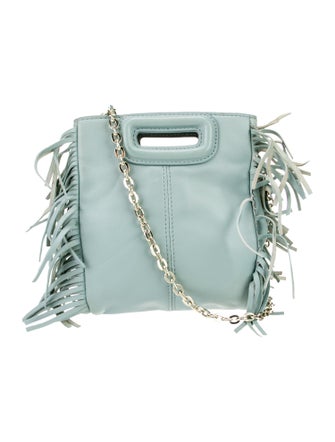 Maje Leather Top Handle Bag