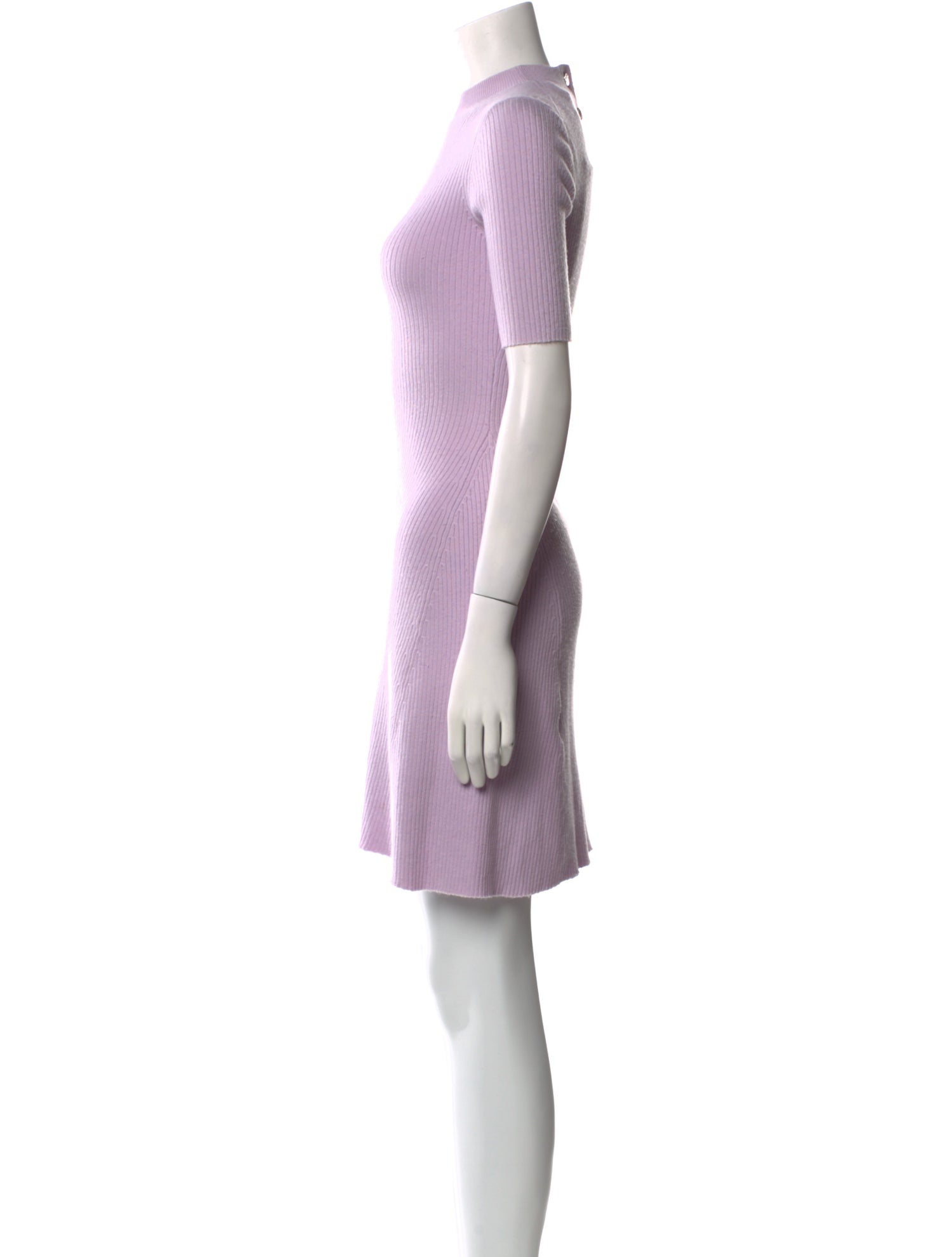 Maje Mock Neck Mini Dress