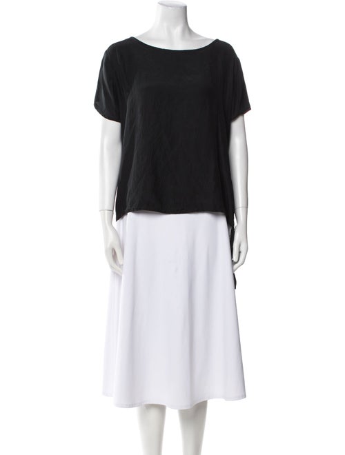 Maje Silk Scoop Neck T-Shirt