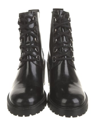 Maje Leather Combat Boots
