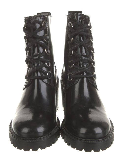 Maje Leather Combat Boots