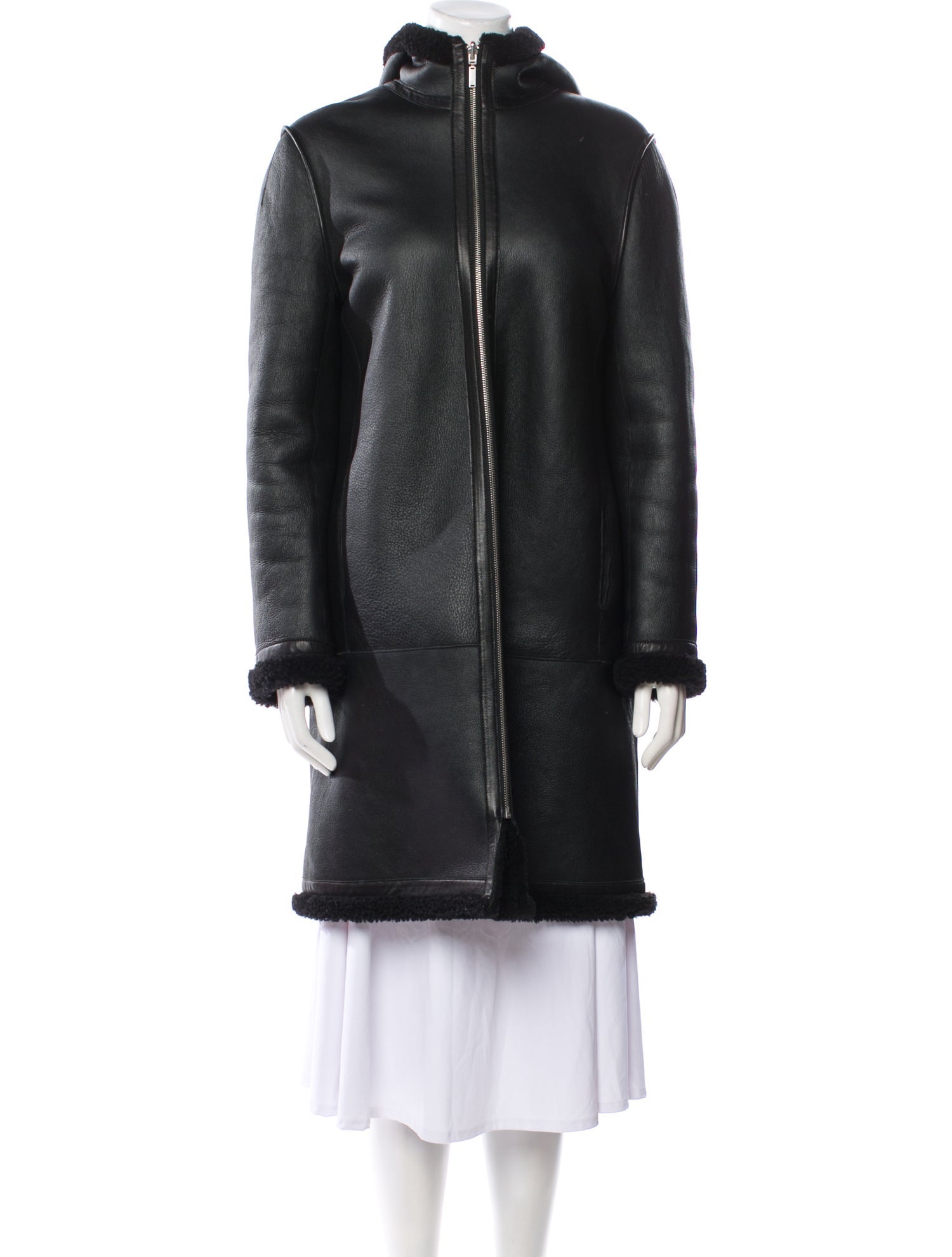 Maje Shearling Fur Coat