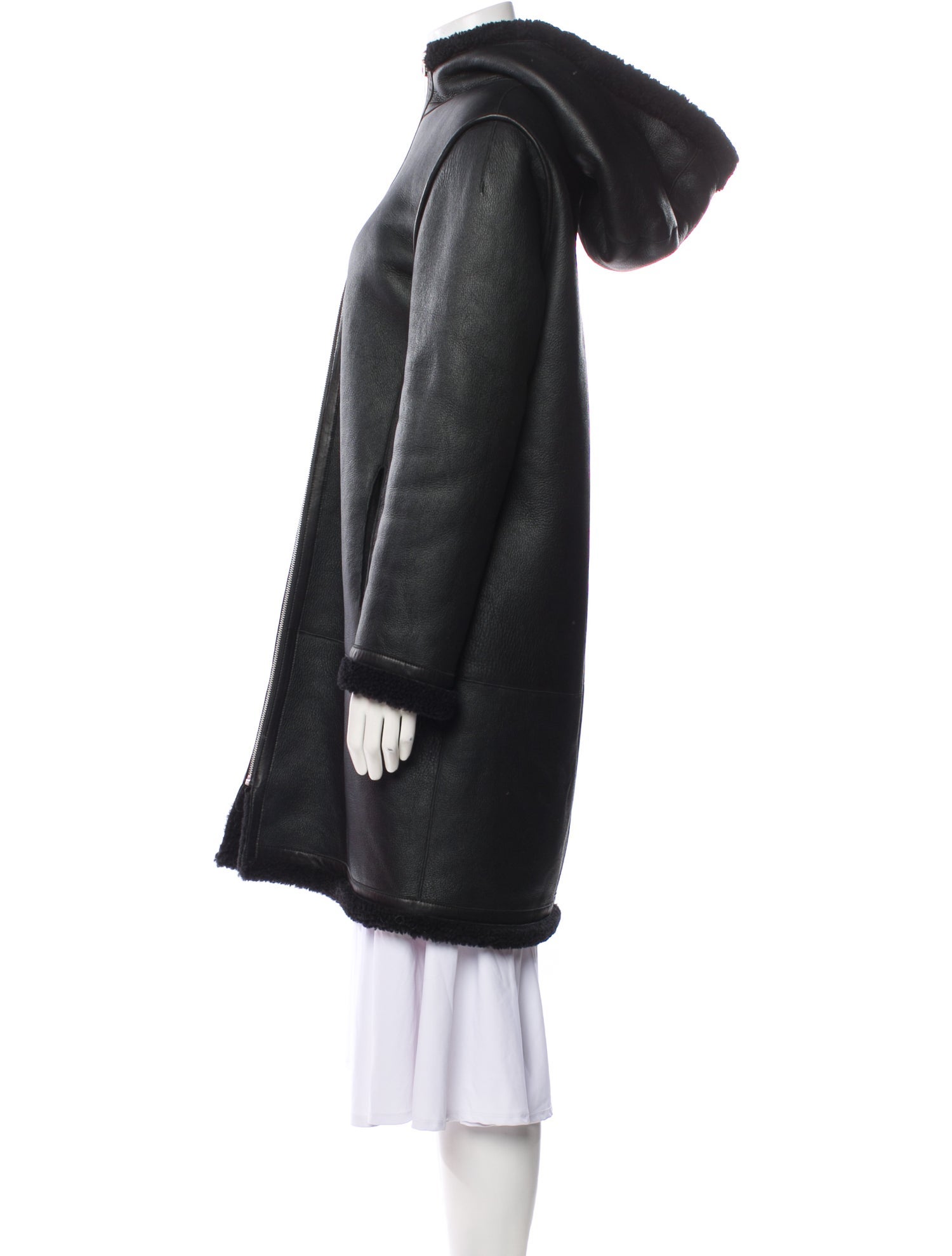 Maje Shearling Fur Coat