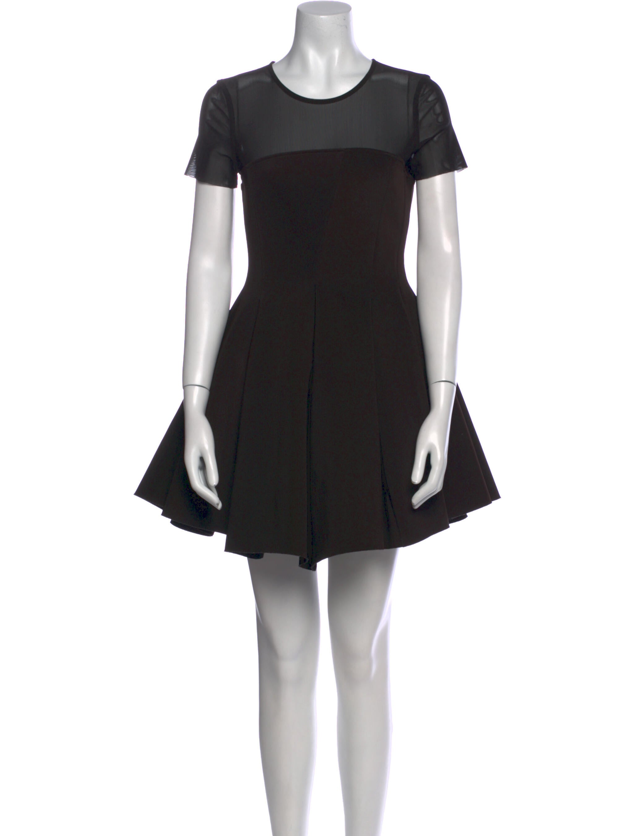 Maje Crew Neck Mini Dress