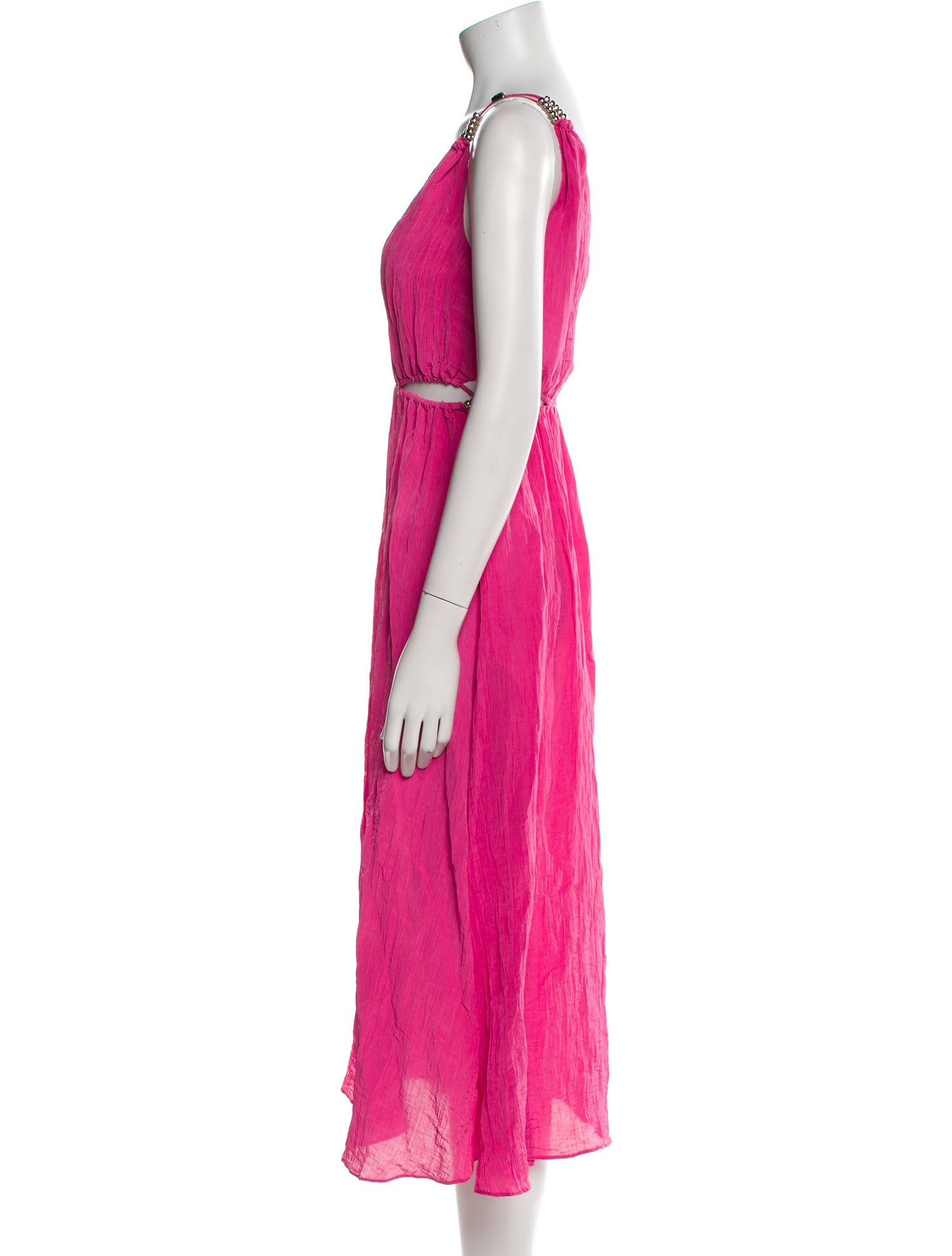 Maje V-Neck Midi Length Dress