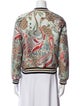 Maje Floral Print Bomber Jacket