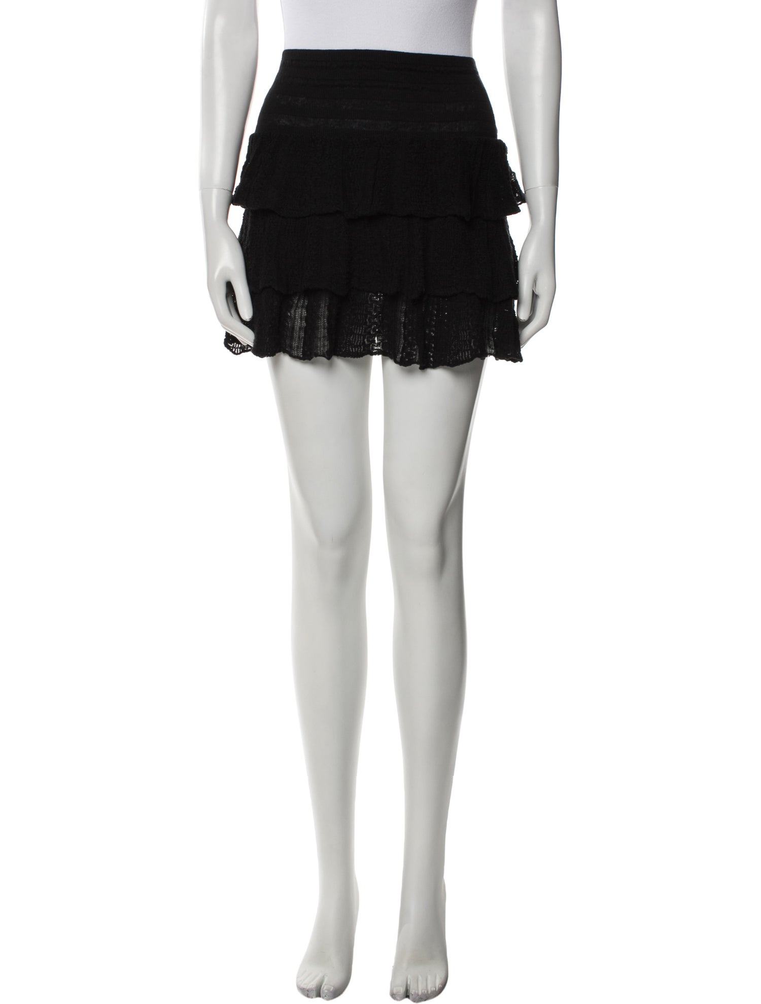 Maje Ruffle Embellishment Mini Skirt