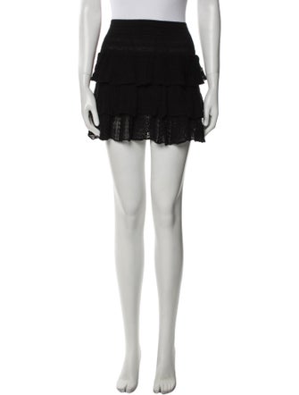 Maje Ruffle Embellishment Mini Skirt