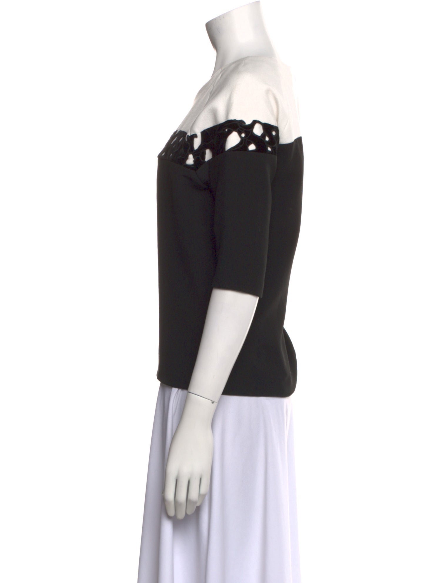 Maje Off-The-Shoulder Three-Quarter Sleeve Top